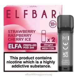 Elektronikus Cigaretta Elf Bar 408B129 | epres málna cseresznye jég ELFBAR ELFA előretöltött hüvely (2 csomag)