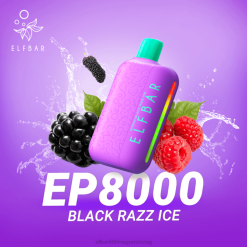 Elektronikus Cigaretta Elf Bar 408B311 | fekete razz jég ELFBAR EP8000 eldobható vape
