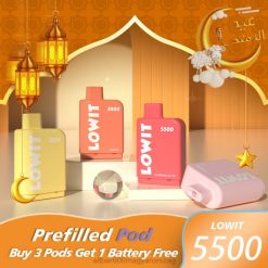 Elektronikus Cigaretta Elf Bar 408B374 | áfonyás jég ELFBAR LOWIT 5500 előretöltött hüvely