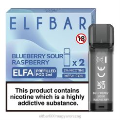 Elf Bar Vape Magyarország 408B114 | áfonyás savanyú málna ELFBAR ELFA előretöltött hüvely (2 csomag)