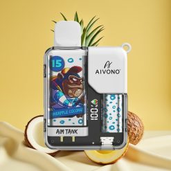 Aivono AIM-TANK 9500 Puffs Ananás Kókusz 18ml 650mAh LCD vape wholesale Hungary
