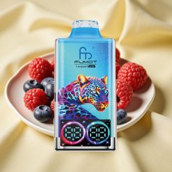 Fumot Leopard 40K Puff Kékáfonya Málna Dual Mesh Type-C Digitális Kijelző