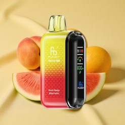 Fumot Tornado 20000 Puffs Őszibarack Mango Görögdinnye Dual Mesh Coil Smart Display