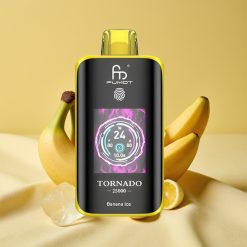 Fumot Tornado 25000 Puffs Banán Jég HD Kijelző 700mAh Type-C vape wholesale Hungary