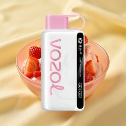 VOZOL STAR 9000/12000 Eldobható Vape Eper Fagylalt Rázásos Kijelző 30%-kal Gyorsabb Töltéssel
