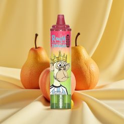 Fumot RandM Tornado 15000 Puffs Alma Barack Körte Mesh Coil Type-C LCD