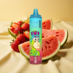 Fumot RandM Tornado 15000 Puffs eper-narancs 25ml Mesh Coil LCD