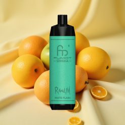 RandM Fumot Shisha 10000 Puff White Flash LED Mesh Coil Type-C