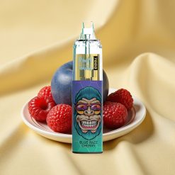 RandM Fumot Tornado 7000 Puff Kék Málna-Cseresznye Mesh Coil Type-C RGB