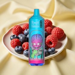 RandM Tornado 9000 Puffs Epe és Málna Mesh Coil 18 mL RGB Kijelző