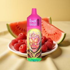 RandM Tornado 9000 Puffs Málna Görögdinnye Mesh Coil RGB Kijelző