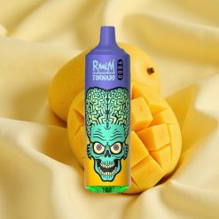 RandM Tornado 9000 Puffs Straw Mango Mesh Coil RGB vape wholesale Hungary