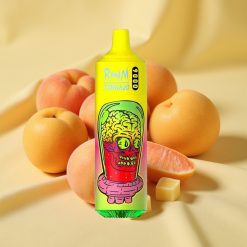 RandM Tornado 9000 Puffs Summer Peach Ice 18 mL Mesh Coil RGB Display