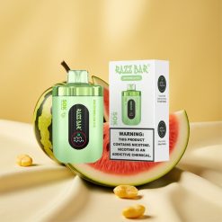 Razz Bar 50K Puffs Görbe Spiral Watermelon Ice 1.0 Ohm Mesh Coil